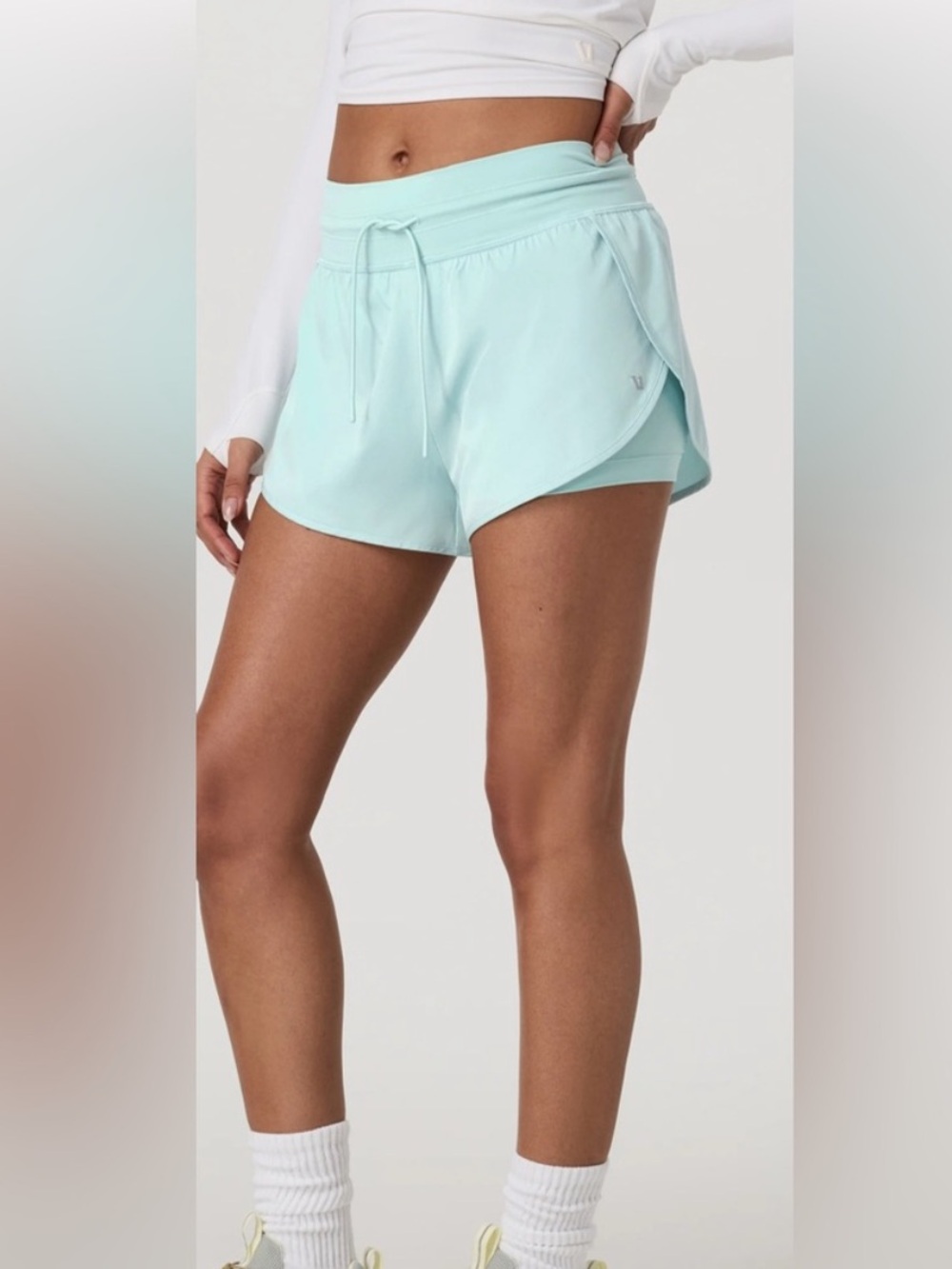Vuori Women's Light Mint Athletic Shorts
